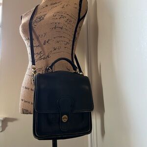 Coach Black Leather Crossbody Bag